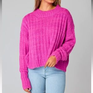 Buddy love pink sweater